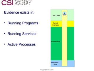 Anti-Forensics: Real world identification, analysis and prevention