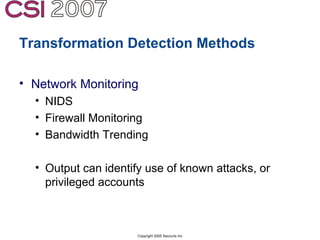 Anti-Forensics: Real world identification, analysis and prevention
