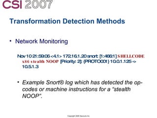 Anti-Forensics: Real world identification, analysis and prevention