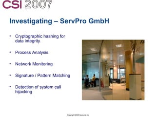 Anti-Forensics: Real world identification, analysis and prevention