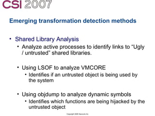 Anti-Forensics: Real world identification, analysis and prevention