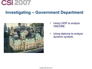 Anti-Forensics: Real world identification, analysis and prevention