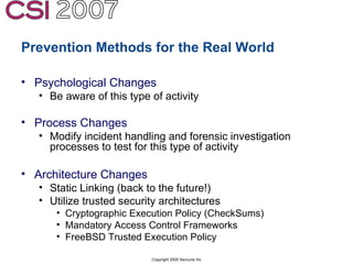 Anti-Forensics: Real world identification, analysis and prevention