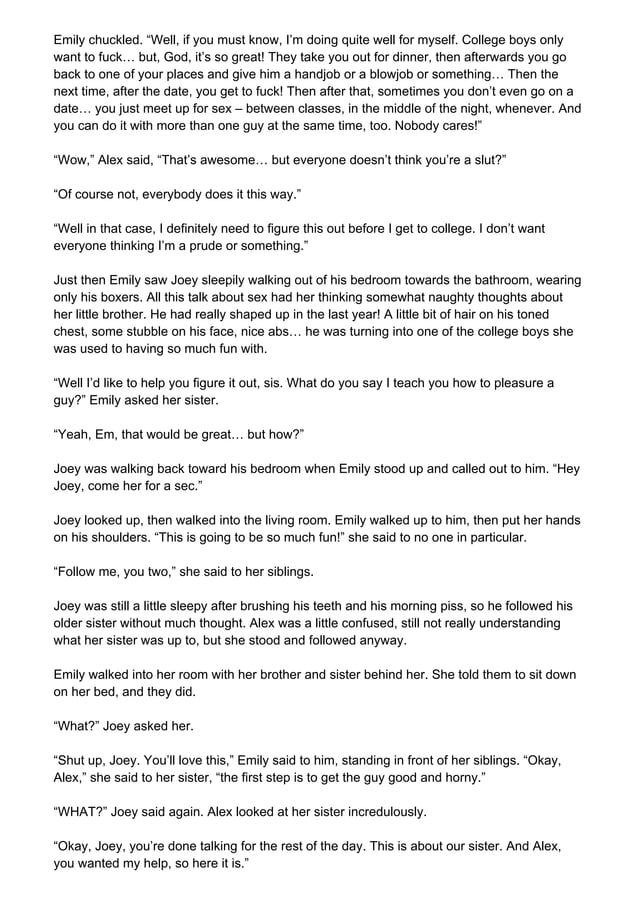 I had sex with my sister. -- The story of real incest. www.freeporn.blog Obscenity and