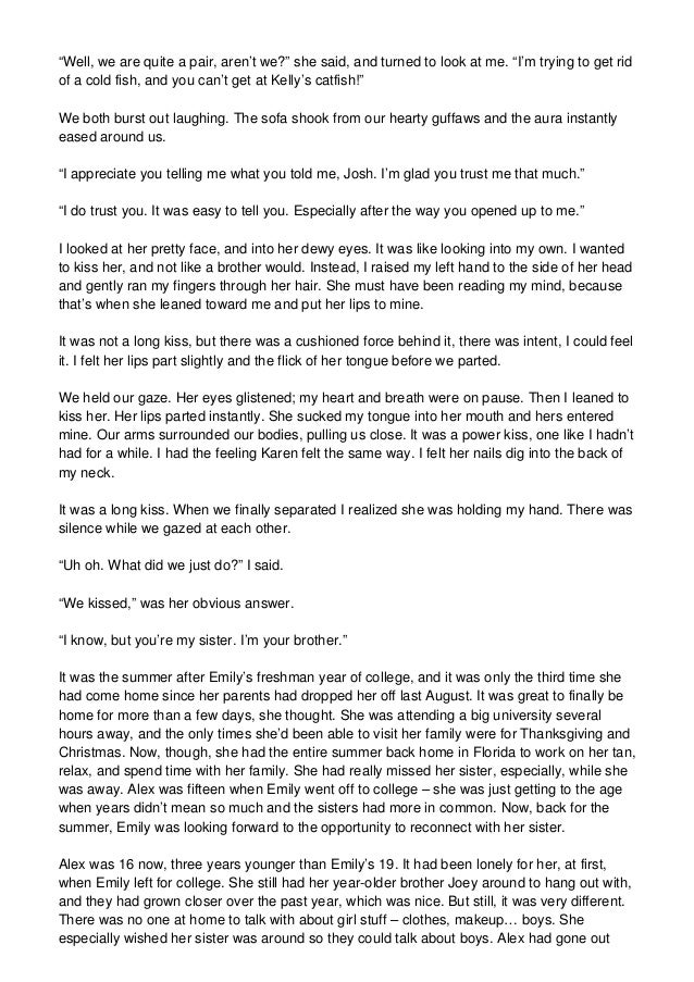 I had sex with my sister. -- The story of real incest. www.freeporn.b…