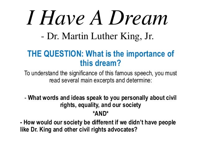 "I Have A Dream"