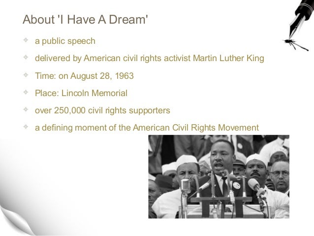 summary for i have a dream speech