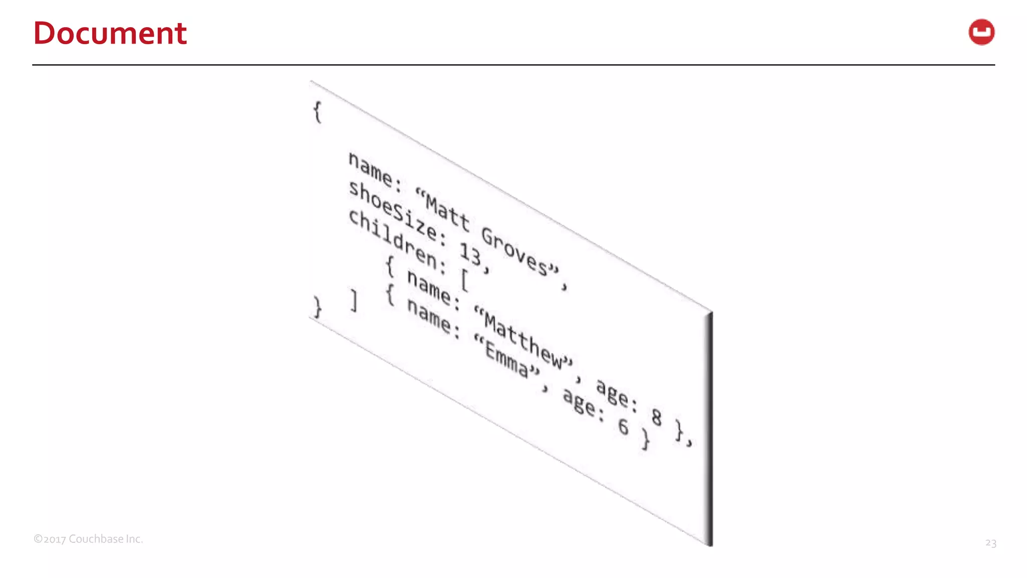 ©2017 Couchbase Inc. 23
Document
 