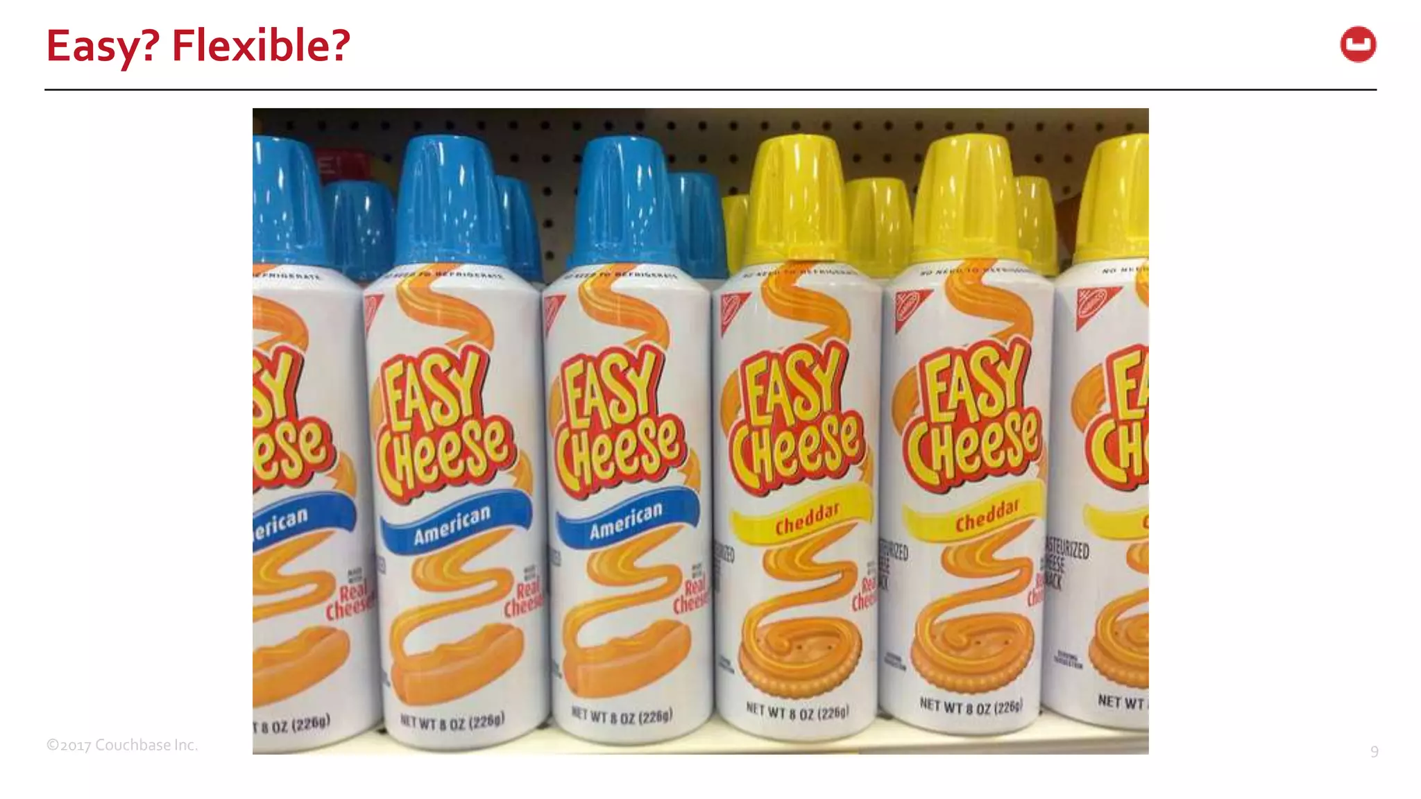 ©2017 Couchbase Inc. 9
Easy? Flexible?
 