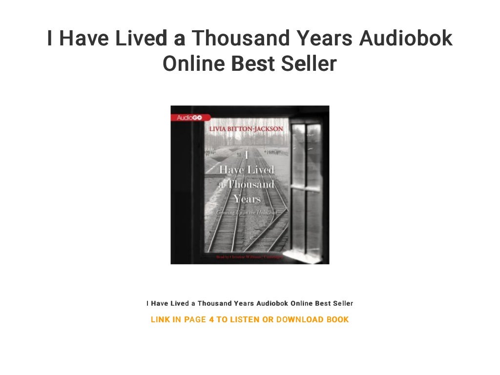 i have lived a thousand years audio i have lived a thousand years audio
