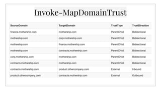 Invoke-MapDomainTrust
 