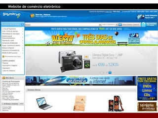 Website de comércio eletrônico 