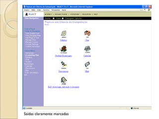 Saídas claramente marcadas 