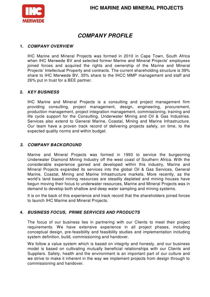 management developer agreement Profile Projects and IHC Company Mineral Marine management developer agreement Profile Projects and IHC Company Mineral Marine