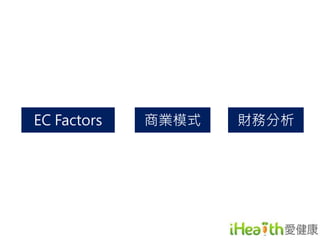 EC Factors 商業模式財務分析 
 