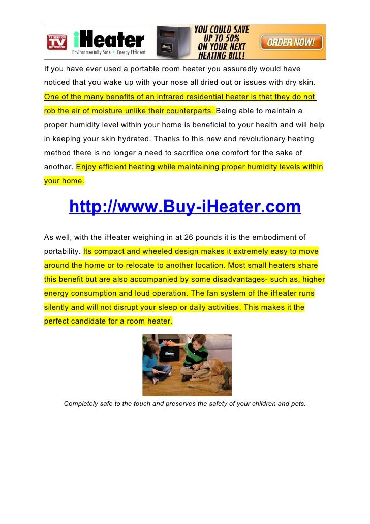 iheater the infrared heater that safeguards your home and your heal