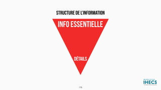 INFO ESSENTIELLE
DÉTAILS
STRUCTURE DE L’INFORMATION
178
 