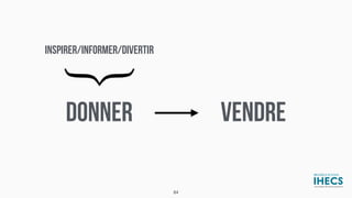 DONNER VENDRE
INSPIRER/INFORMER/DIVERTIR
84
 