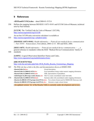 Ihe pcd tf_supplement_rosetta_terminology_mapping_rtm_ti_2008-08-22 | PDF
