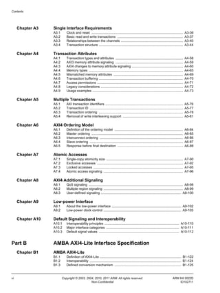 Support Chapter Identifiers Ihi0022 d amba_axi_protocol_spec | PDF