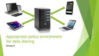 Appropriate policy environment
for data sharing
Group A
 
