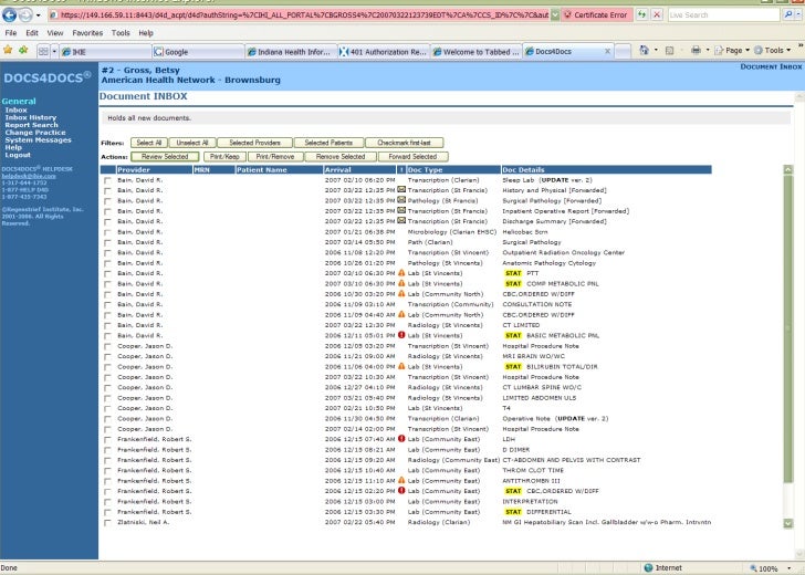 Overview: Indiana Health Information Exchange