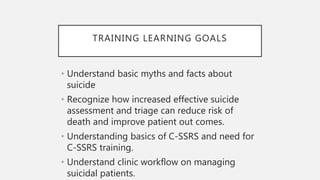 Suicide Risk Assessment Workflow Training: Primary Care | PPTX