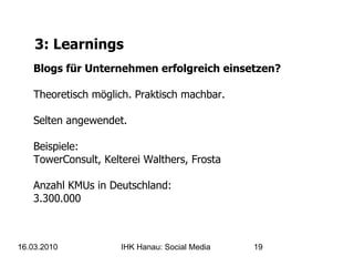 2: Praxisbeispiel 2,5 Jahre später 