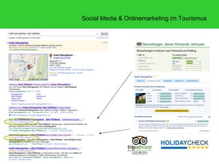 Social Media & Onlinemarketing im Tourismus
 
