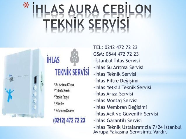 Ihlas su arıtma yetkili servis Ihlas su arıtma yetkili servis