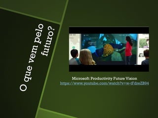 Microsoft: Productivity Future Vision
https://www.youtube.com/watch?v=w-tFdreZB94
 