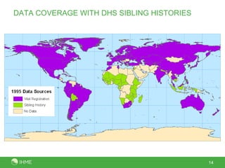 DATA COVERAGE WITH DHS SIBLING HISTORIES 