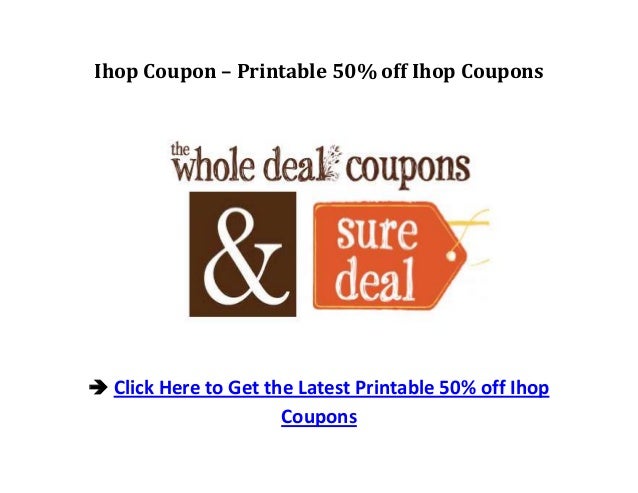 Ihop Printable Coupons That are Priceless | Sherry&#39;s Blog