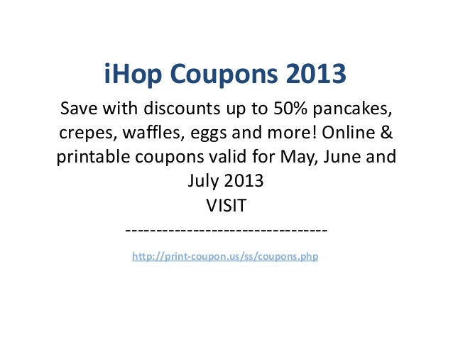 Ihop coupons june 2019