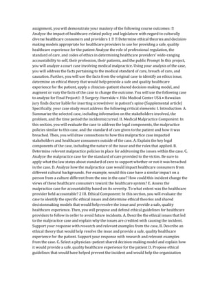 IHP 420 Final project Conclusion.docx