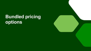Bundled pricing
options
 