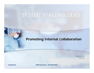 SYSTEM STAKEHOLDERS



                Promoting Internal Collaboration



                                                     Input Received From:
                                                           Amerinet, Inc.




Confidential         WPM Enterprise – 978.500.9666
 
