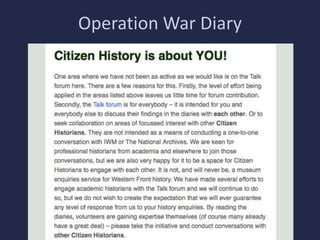 Operation War Diary 
 