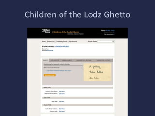 Children of the Lodz Ghetto 
 