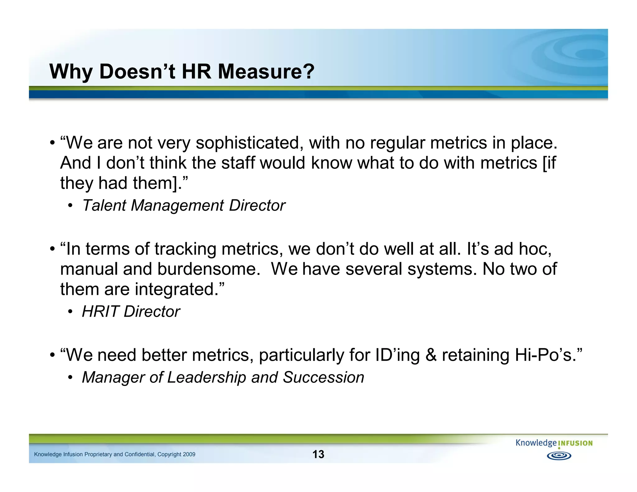 Talent Intelligence: Using Measurement to Better Manage the Workforce and HR - IHRIM Affinity Group