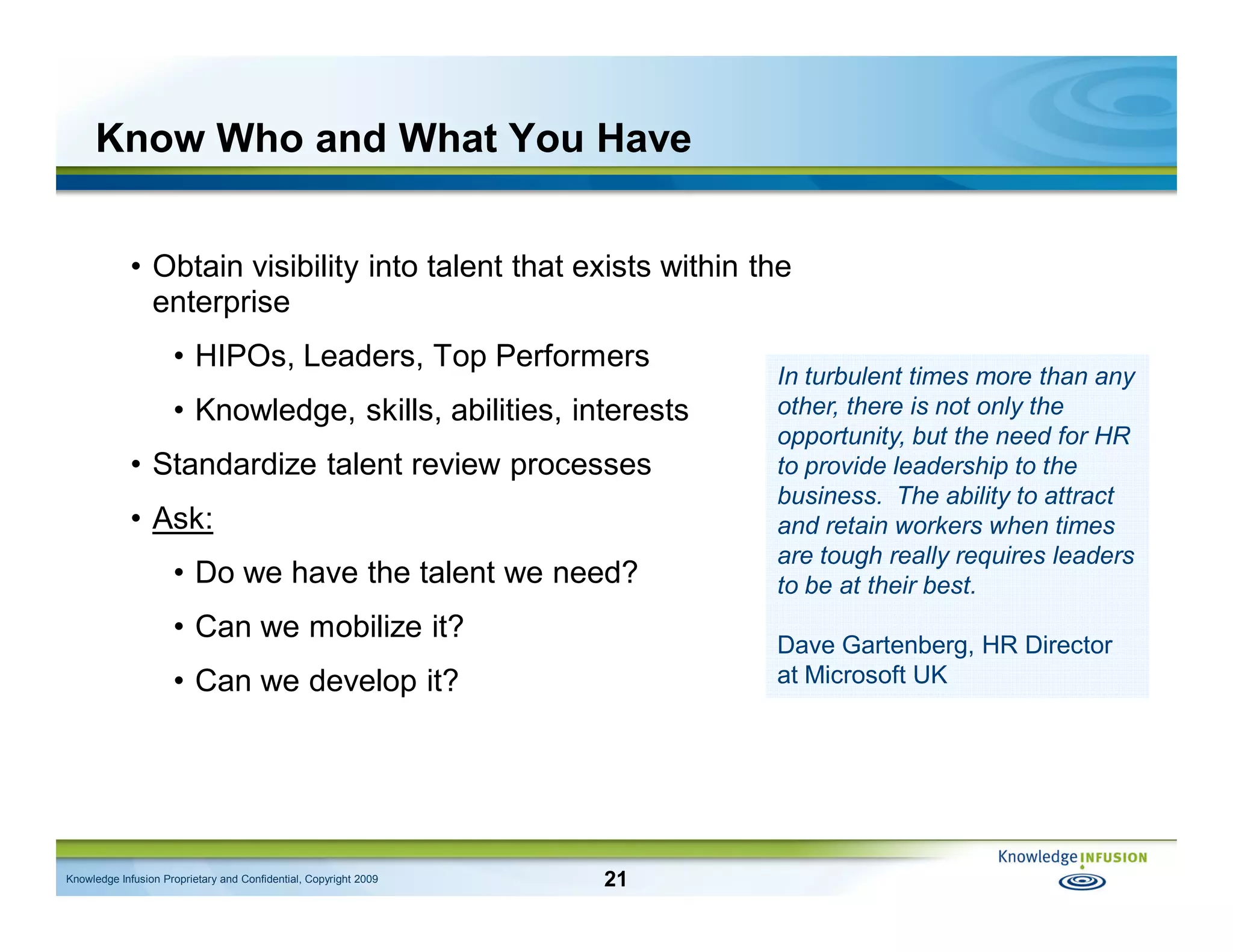 Talent Intelligence: Using Measurement to Better Manage the Workforce and HR - IHRIM Affinity Group