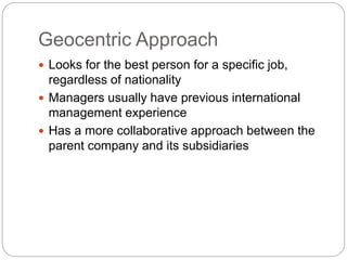 international human resource management - human resource | PPTX