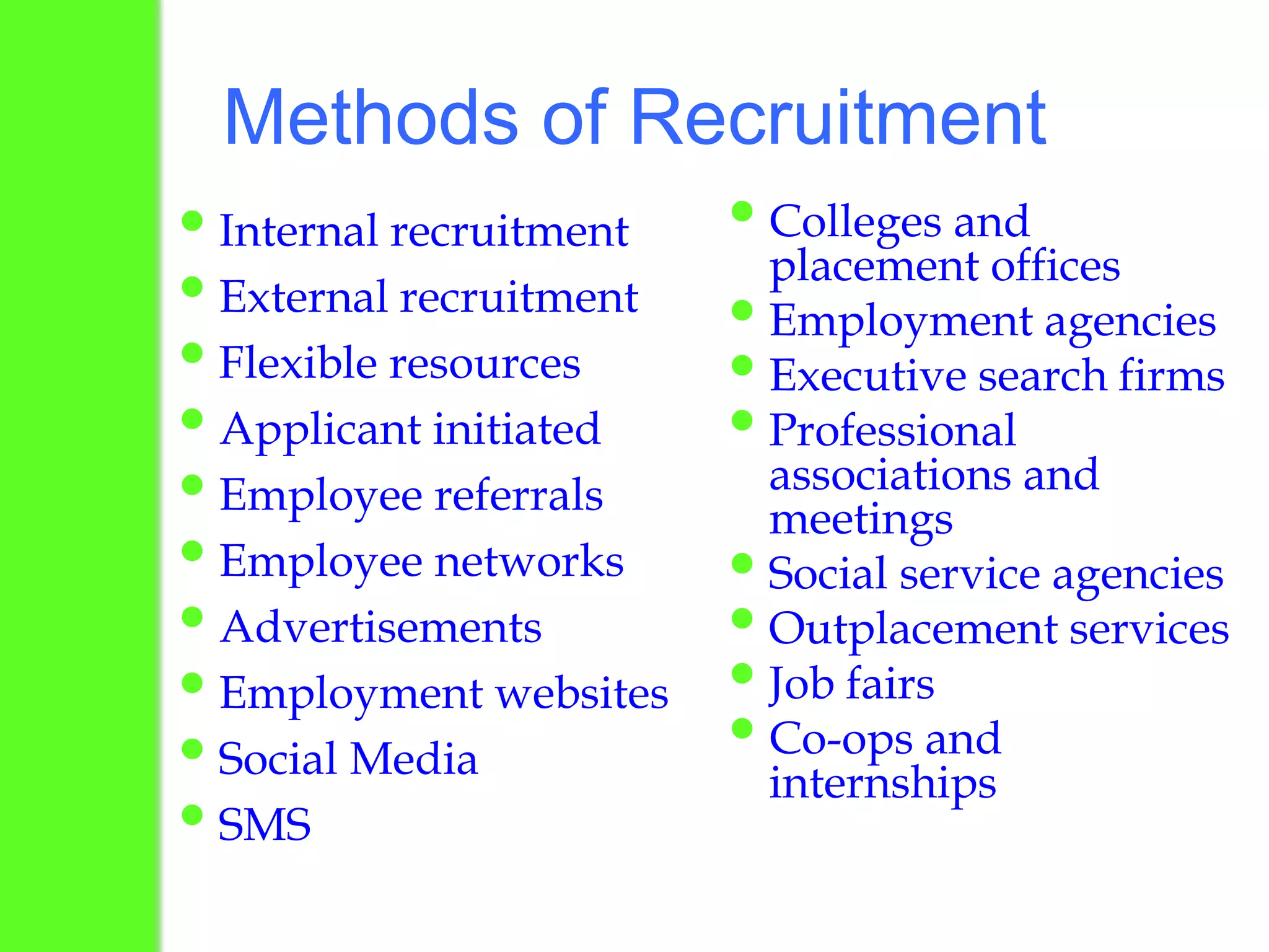 Identify the pool of potential job applicants
