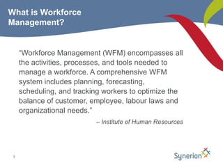 What is Workforce Management and Who Needs to Automate? | PPTX