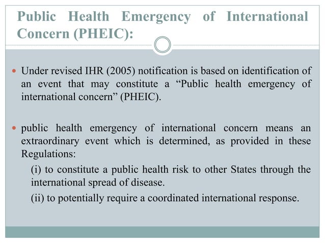 International health Regulations PPT