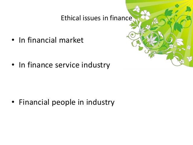ethical aspects of strategic financial management ethical aspects of strategic financial management