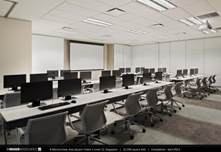 8 Marina View, Asia Square Tower 1 Level 12, Singapore  32,500 square feet  Completion: April 2013
 