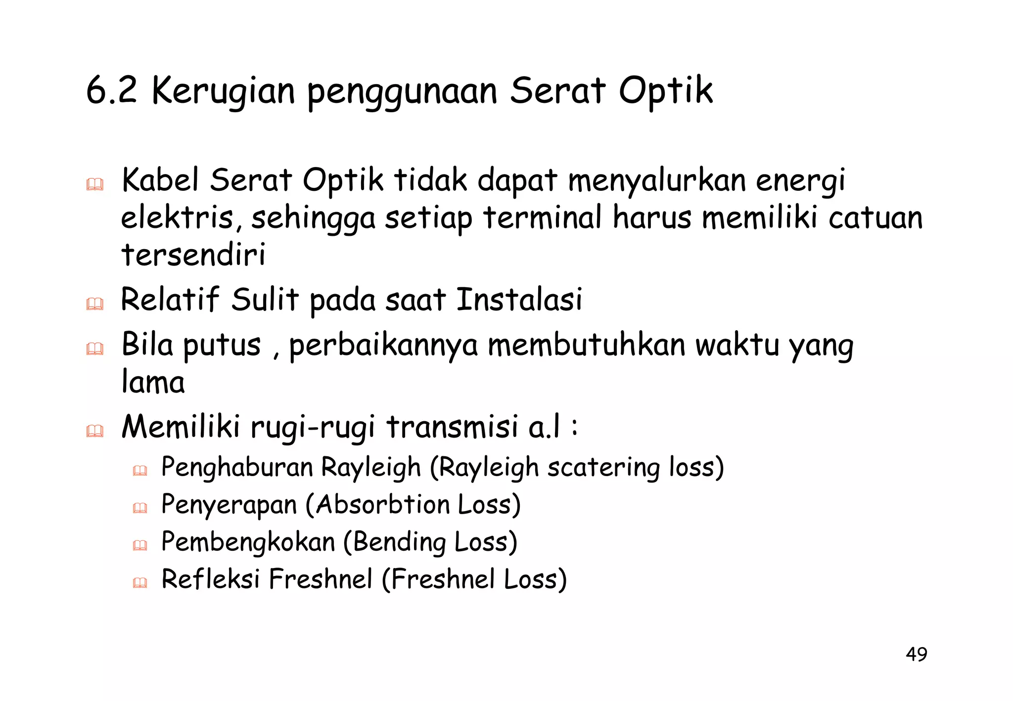 Satuannya : bit/detik172.10 Bit Error Rate (BER)adalah ukuran kecepatan kesalahan bit informasi yang terkirim