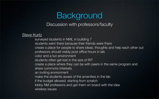 New Media Lab Extreme Makeover