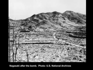Nagasaki after the bomb. Photo: U.S. National Archives.
 